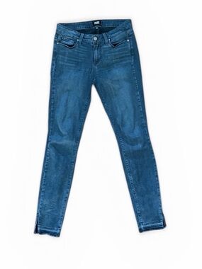PAIGE Blue Verdugo Ultra Skinny Raw Hem Ankle Jeans